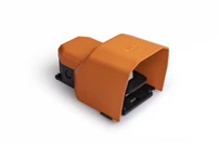 PDK Series Metal Protection 2*(1NO+1NC) Double Step Single Orange Plastic Foot Switch